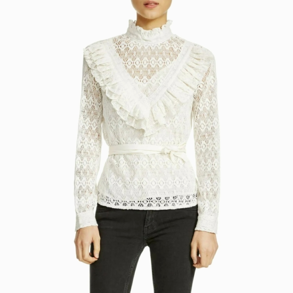 MAJE NWOT Limba Open Knit Top